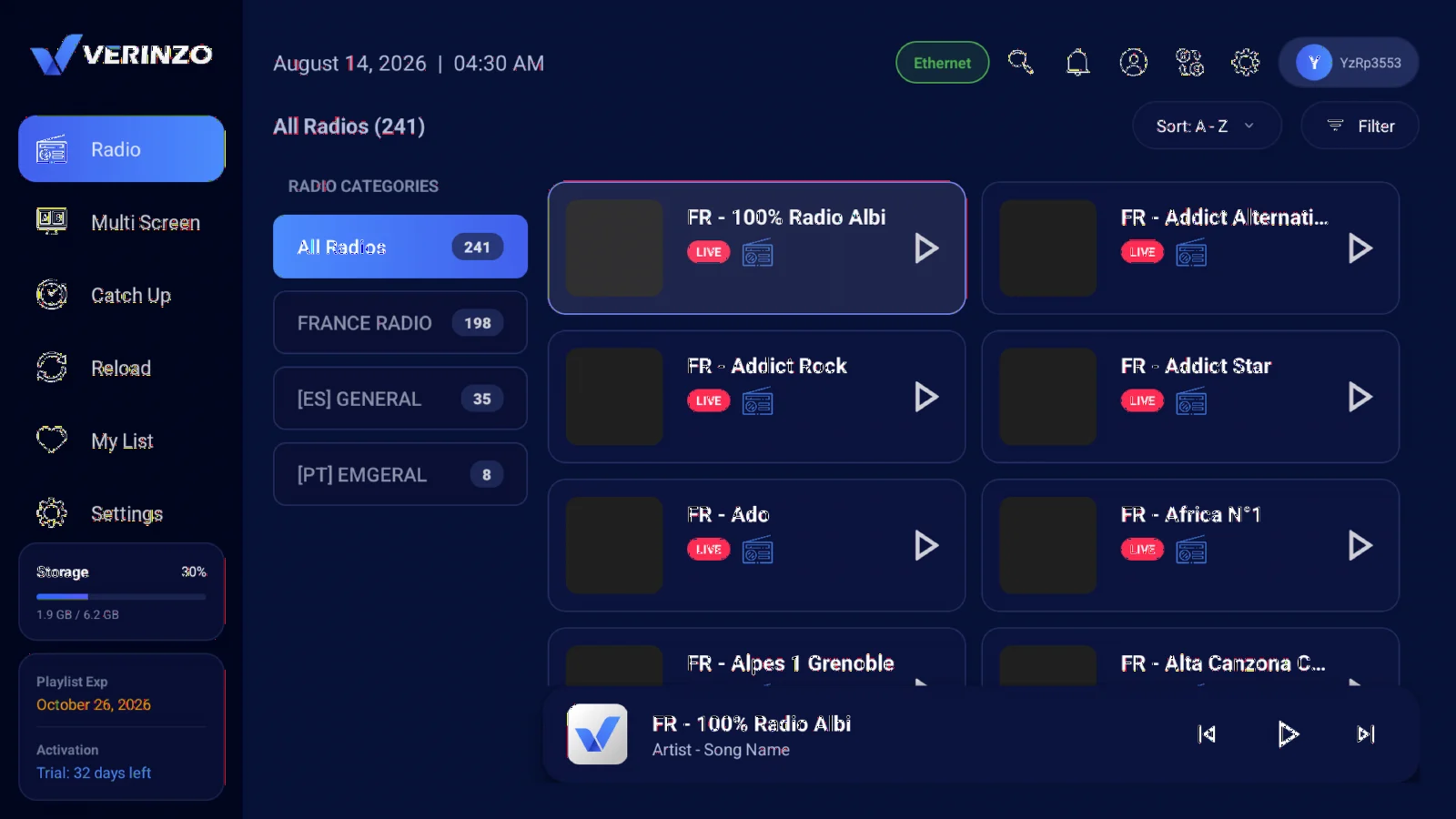 Radio — hundreds of stations